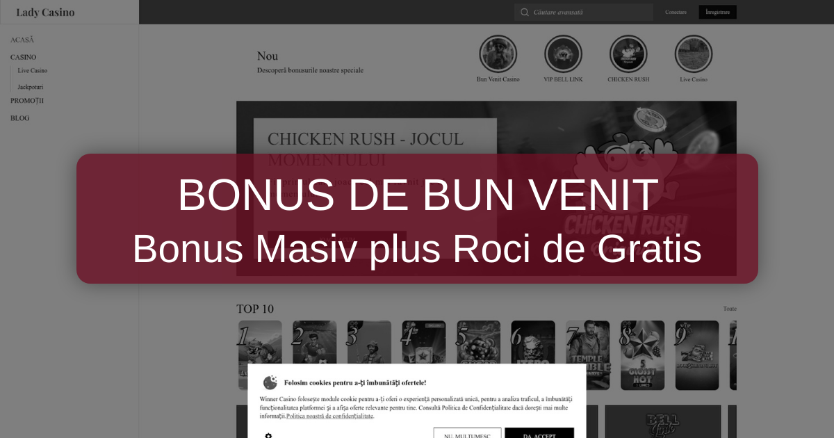 Lady Casino welcome bonus